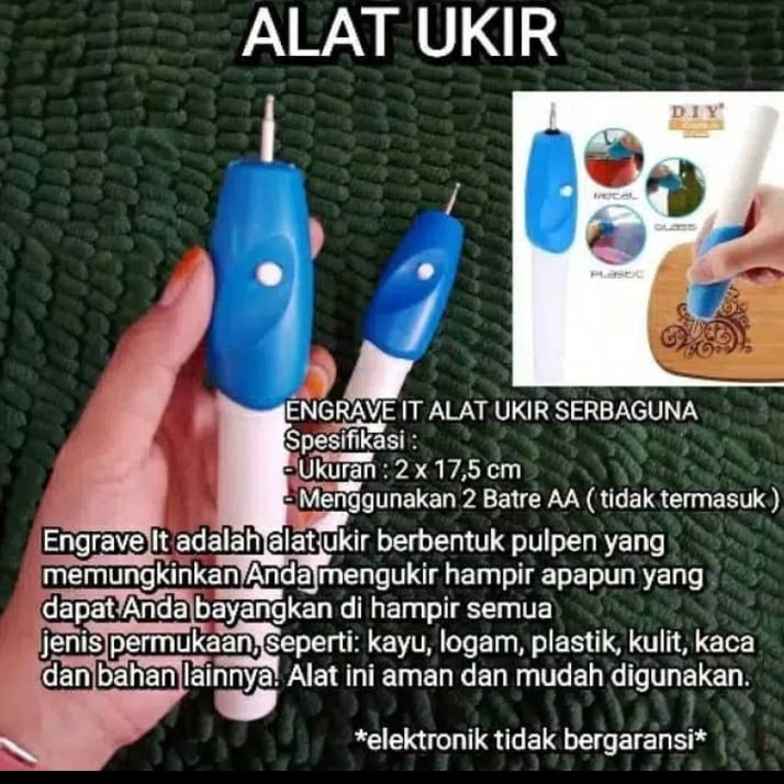 Alat ukir piring gelas