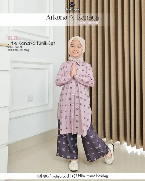 KANAYA TUNIK SET LITTLE LILA