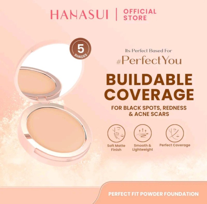 Hanasui perfect fit powder foundation