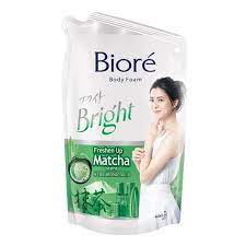 BIORE BODY FOAM BRIGHT FRESHEN UP MATCHA 220ML REFILL