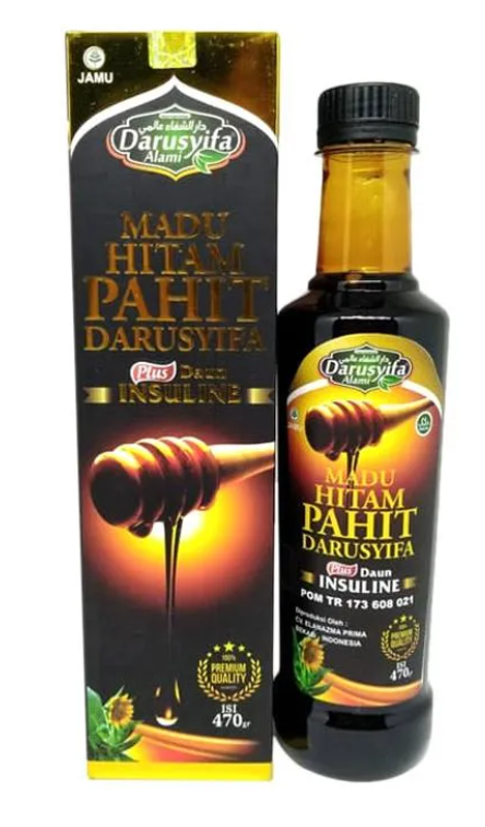 Madu Hitam Pahit Insuline Darusyfa 470gr