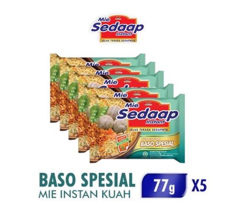GROSIR Sedap kuah rasa baso 5bungkus