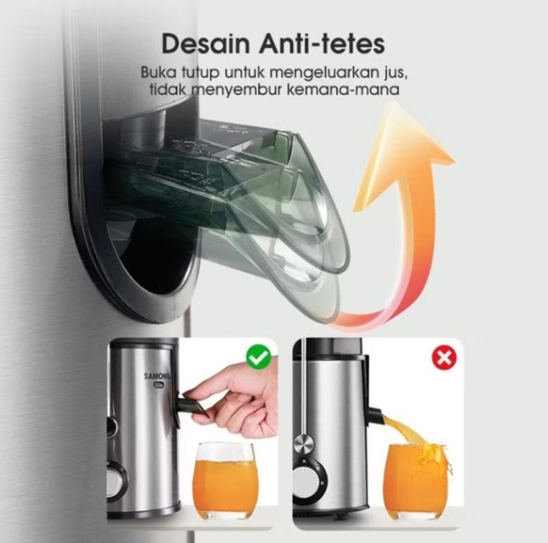 Rizki Electronics - SAMONO Juicer Machine Pembuat Jus Buah Sayur Ekstrator SW-JE400 SW-JE400 JAWA