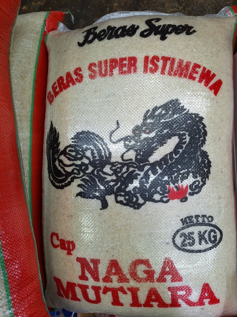 Beras naga kemasan 25kg